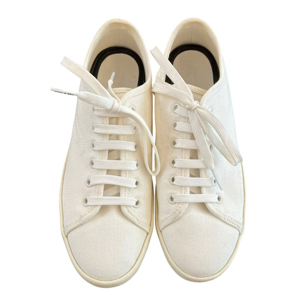 Rag & Bone Canvas Low Top Sneakers Off White Lace Up Shoes EU 37 Women’s